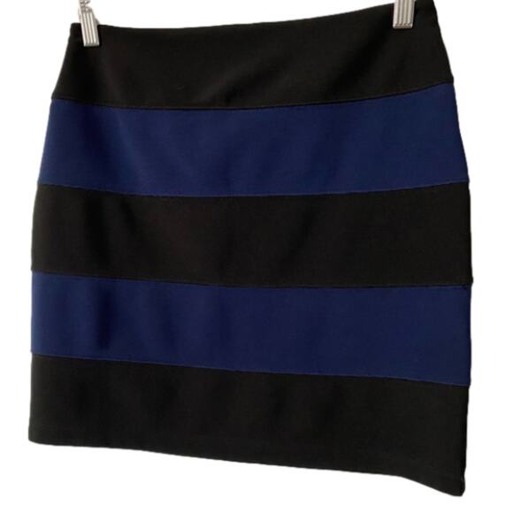 Forever 21 Women's S Whimsigoth Stripe Pencil Stretch Mini Skirt Academia Goth - Picture 1 of 7